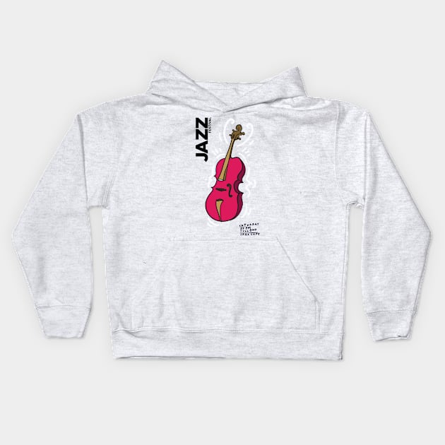 Jazz festival Kids Hoodie by Music Lover